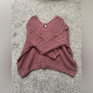 Wishlist Chunky Off Shoulder V Neck Sweater M-L